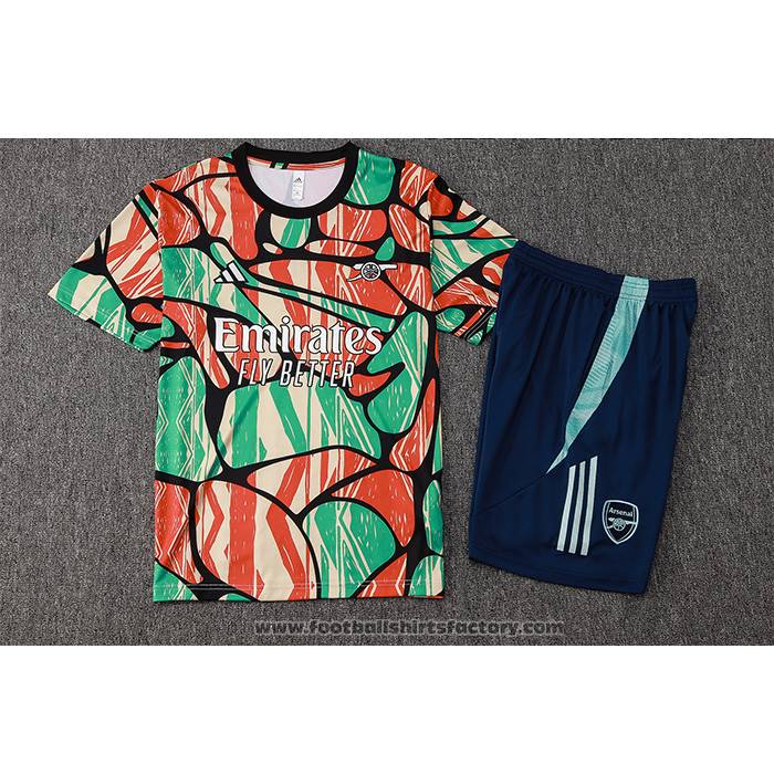 Tracksuit Arsenal Short Sleeve 2024-2025 Red Green - Shorts